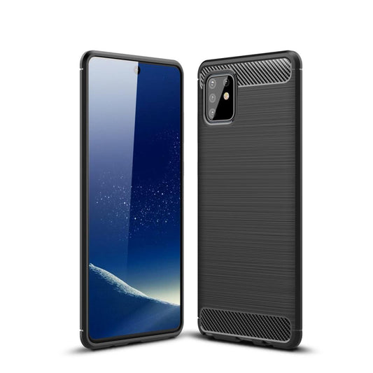 Hülle für Samsung Galaxy Note10 Lite Handyhülle Silikon Case Carbonfarben