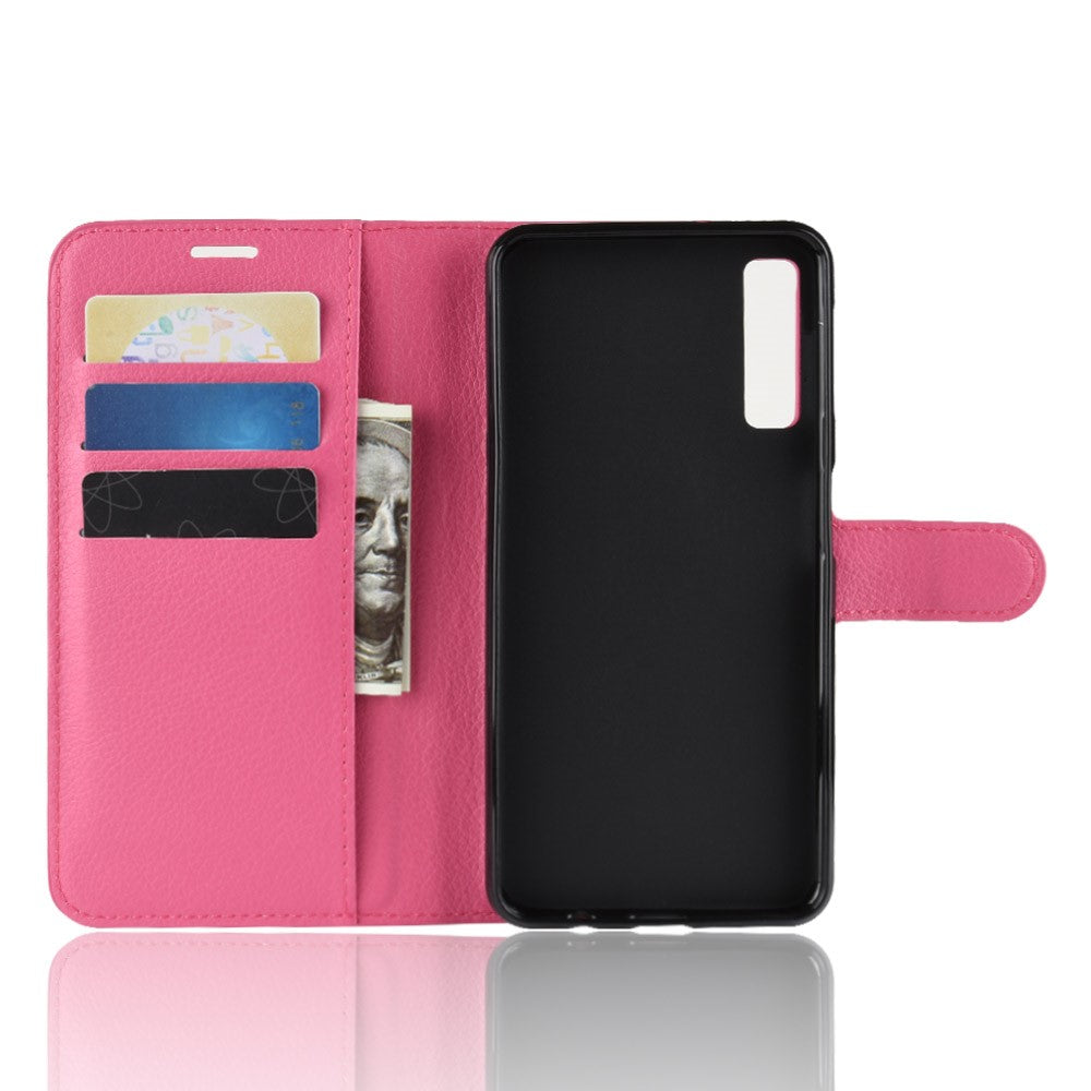 Hülle für Samsung Galaxy A7 (2018) Handyhülle Flip Case Schutzhülle Cover Rosa