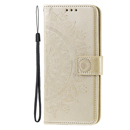 Hülle für Apple iPhone 14 Pro Max Handyhülle Flip Case Schutzhülle Mandala Gold