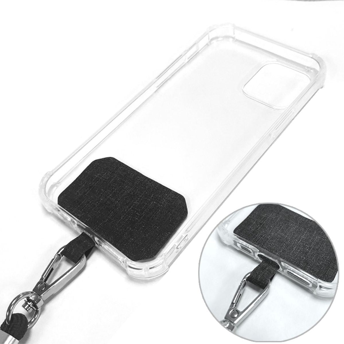 Universal Handykette - Handy Kette zum Umhängen - Smartphone Strap Schwarz