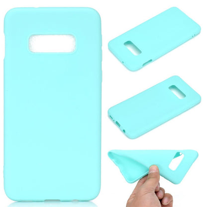 Hülle für Samsung Galaxy S10e Handyhülle Silikon Case Schutzhülle matt Grün