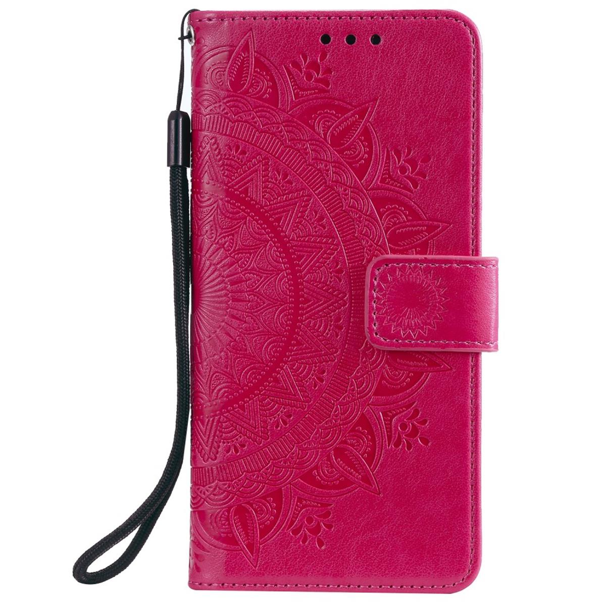 Hülle für Samsung Galaxy A41 Handyhülle Flip Case Cover Tasche Mandala Pink