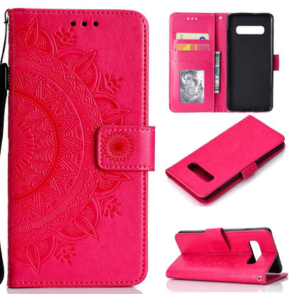 Hülle für Samsung Galaxy S10 Handyhülle Flip Case Cover Handytasche Mandala Pink