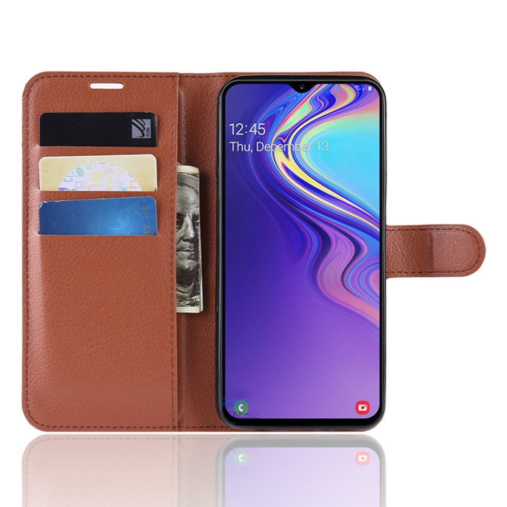 Hülle für Samsung Galaxy M20 Handyhülle Flip Case Schutzhülle Cover Tasche Braun