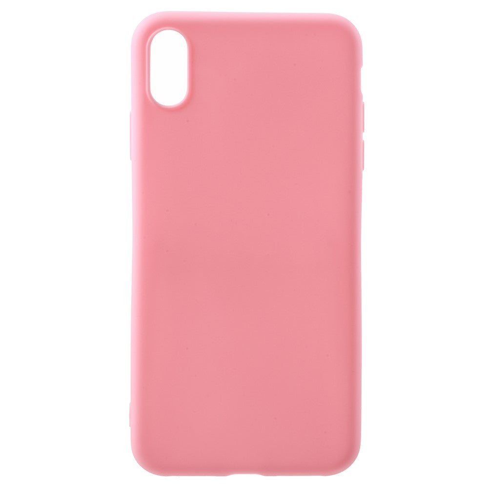 Hülle für Apple iPhone Xs Max Handyhülle Silikon Case Bumper Cover Matt Rosa
