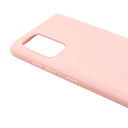 Hülle für Samsung Galaxy A02s Handyhülle Silikon Case Cover Bumper Matt Rosa