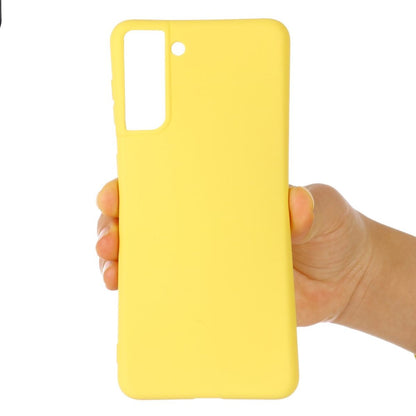 Hülle für Samsung Galaxy S22 5G Handyhülle Silikon Case Cover Bumper Matt Gelb