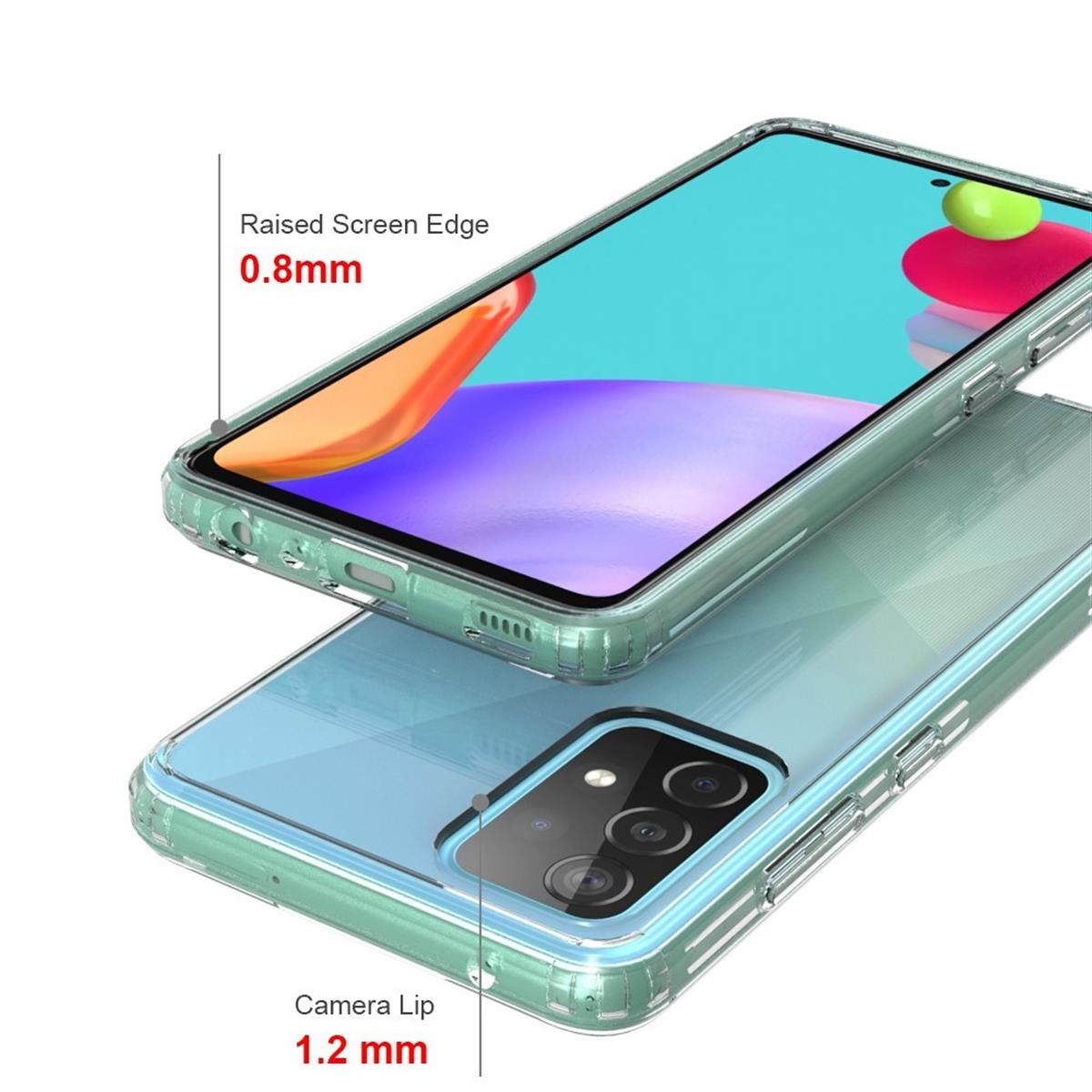 Hülle für Samsung Galaxy A52/A52 5G/A52s 5G Handyhülle Hybrid Case Cover Klar