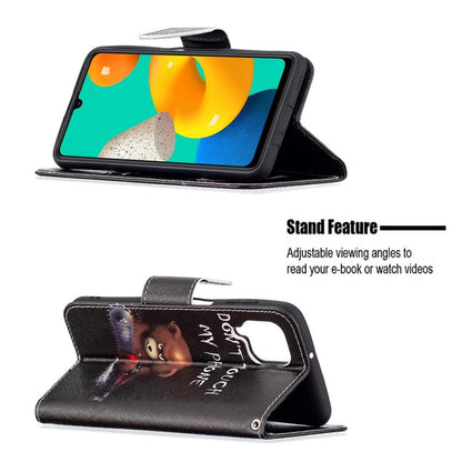 Hülle für Samsung Galaxy M32 Handyhülle Flip Case Cover Etui Tasche Motiv Bär