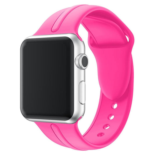 Sportarmband für Apple Watch 41/40/38mm Silikon Armband Series 8/7/6/SE/5/4 Pink