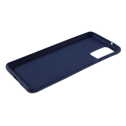 Hülle für Samsung Galaxy A41 Handyhülle Silikon Case Cover Bumper Matt Blau