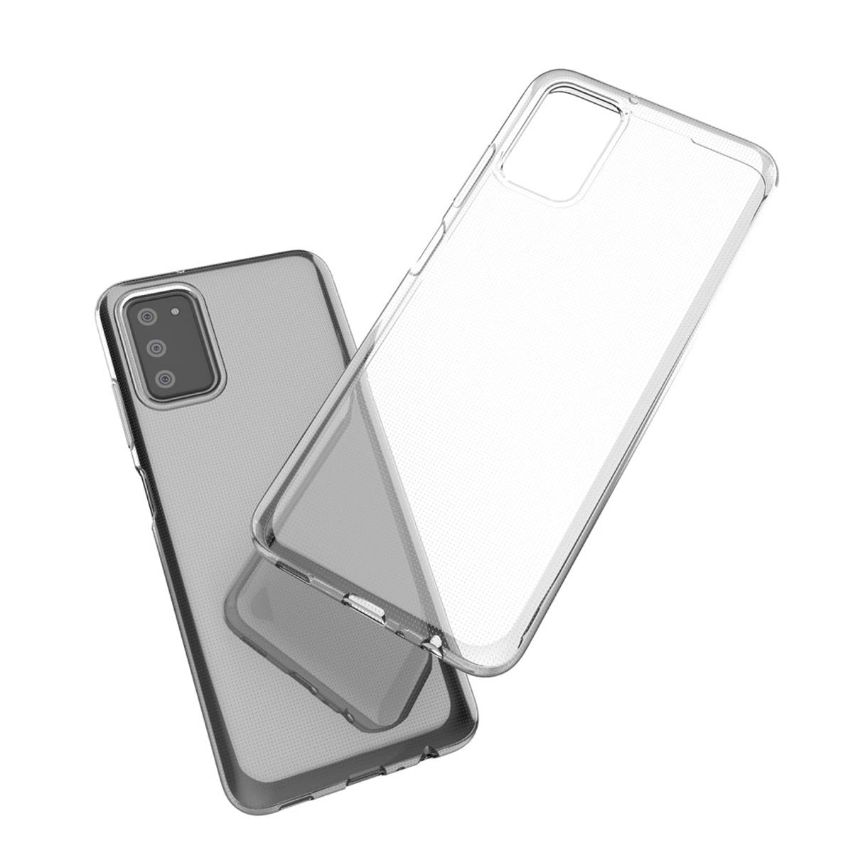 Hülle für Samsung Galaxy A03s Handyhülle Silikon Cover Case Bumper Etui klar