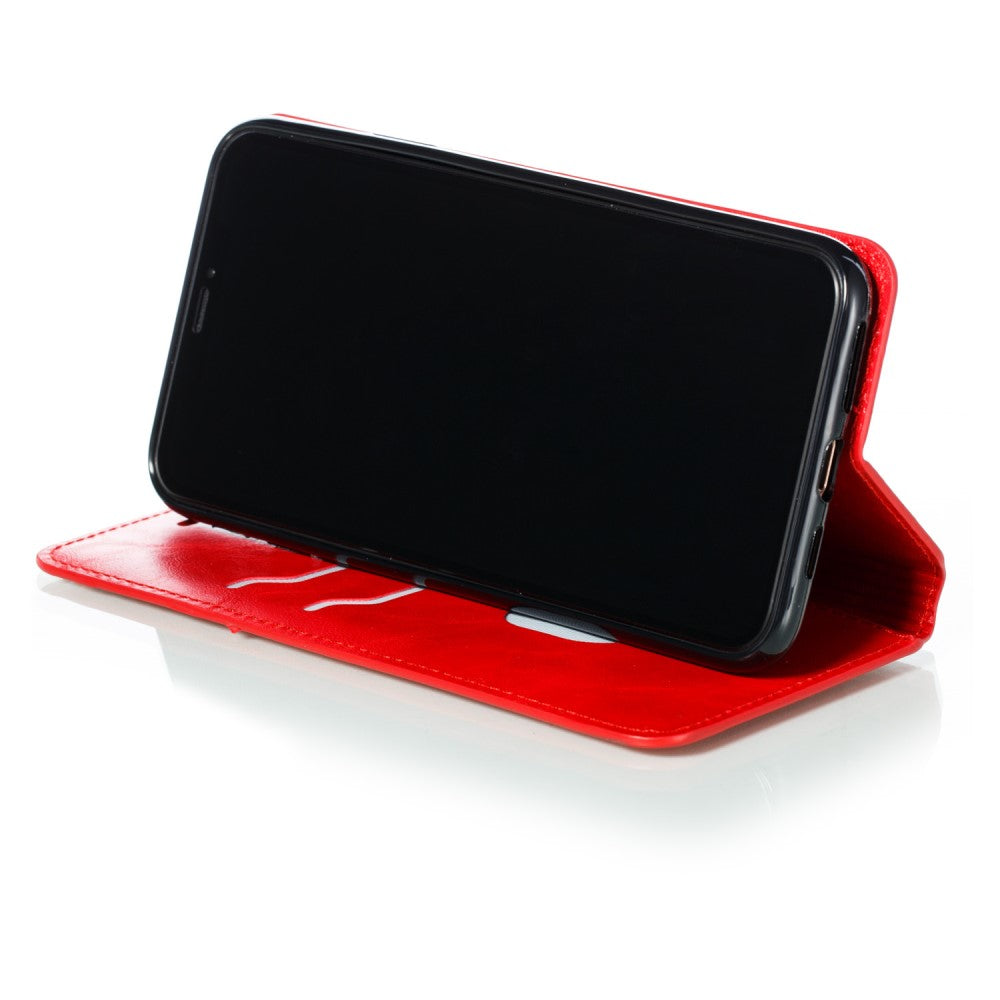 Hülle für Apple iPhone 11 Pro Max [6,5 Zoll] Handyhülle Flip Case Schutzhülle Etui Rot