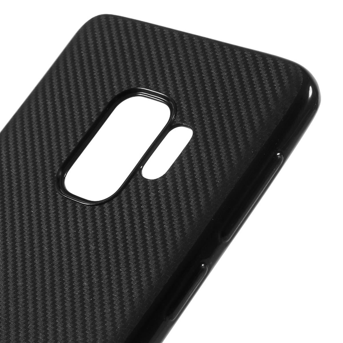 Hülle für Samsung Galaxy S9 Handyhülle Cover Schutzhülle Soft Case Carbonfarben