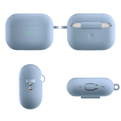 Hülle für Apple AirPods Pro 2 Silikon Case Cover Bumper Schutzhülle Babyblau