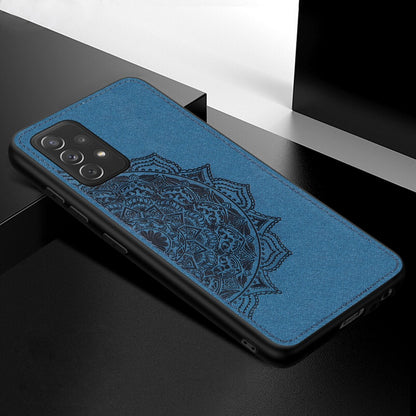 Hülle für Samsung Galaxy A52/A52 5G/A52s 5G Handy Cover Hybrid Case Mandala Blau