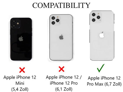 Hülle für Apple iPhone 12 Pro Max Handyhülle Flip Case Cover Bumper Motiv Bär