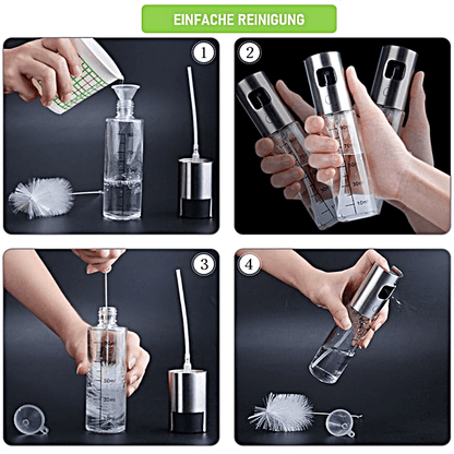 Ölsprüher für Speiseöl Öl Sprühflasche Ölzerstäuber Oil Sprayer Ölspender Spray