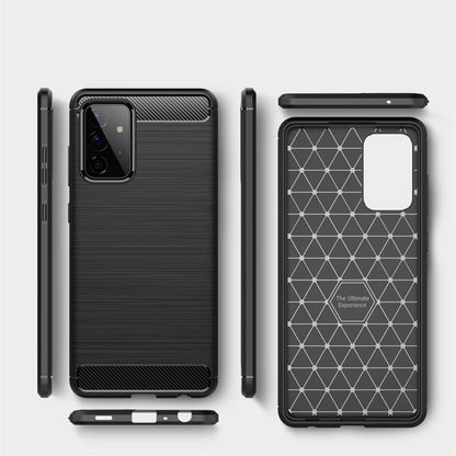 Hülle für Samsung Galaxy A72 5G Handyhülle Silikon Case Cover Carbonfarben