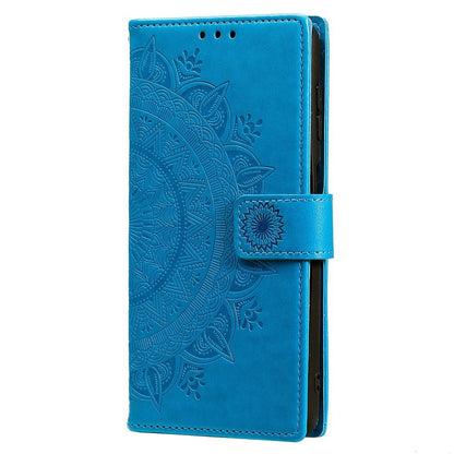 Hülle für Samsung Galaxy A54 5G Handyhülle Flip Case Cover Etui Mandala Blau