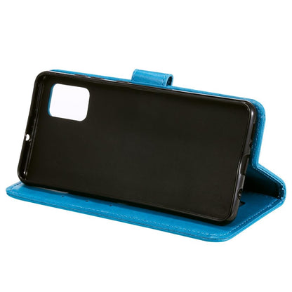 Hülle für Samsung Galaxy A51 Handyhülle Flip Case Schutzhülle Cover Mandala Blau