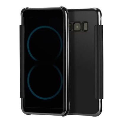 Hülle für Samsung Galaxy S8 Handyhülle Flip Case Schutzhülle Clear View Schwarz