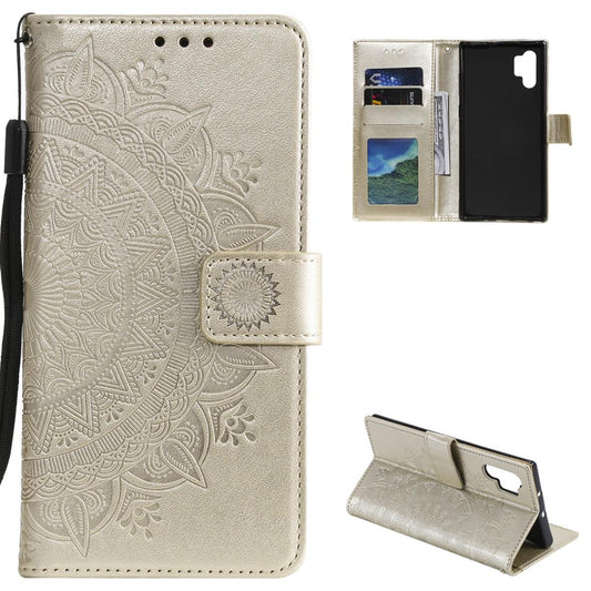 Hülle für Samsung Galaxy A32 5G Handy Tasche Flip Case Cover Mandala Gold