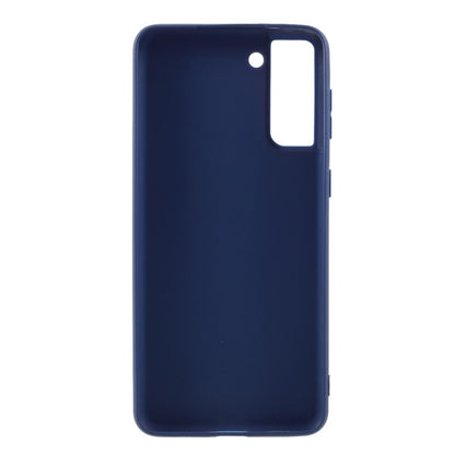 Hülle für Samsung Galaxy S21 5G Handyhülle Silikon Case Cover Schutzhülle Bumper Matt Blau