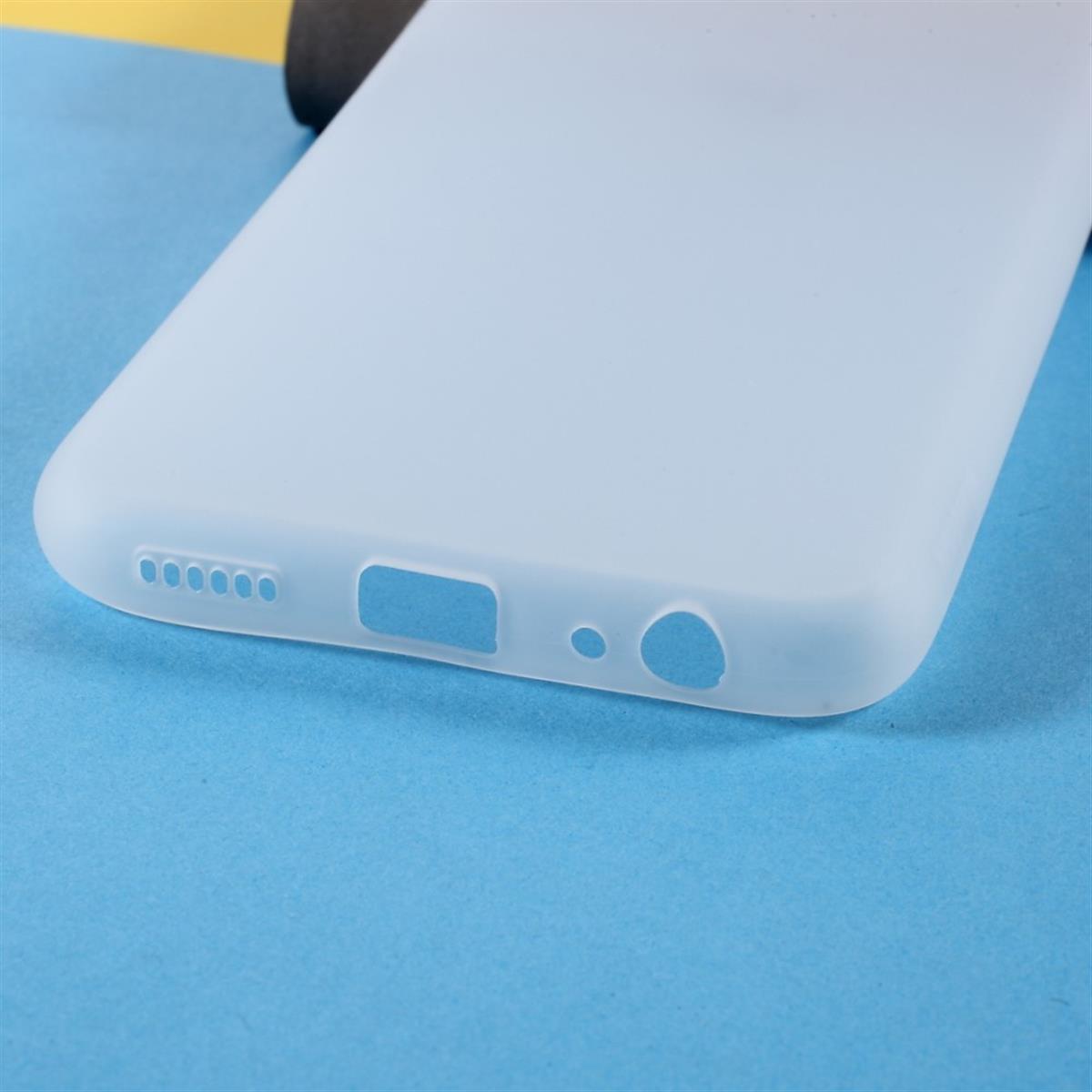 Hülle für Samsung Galaxy A22 5G Handyhülle Silikon Case Cover Bumper Matt Weiß