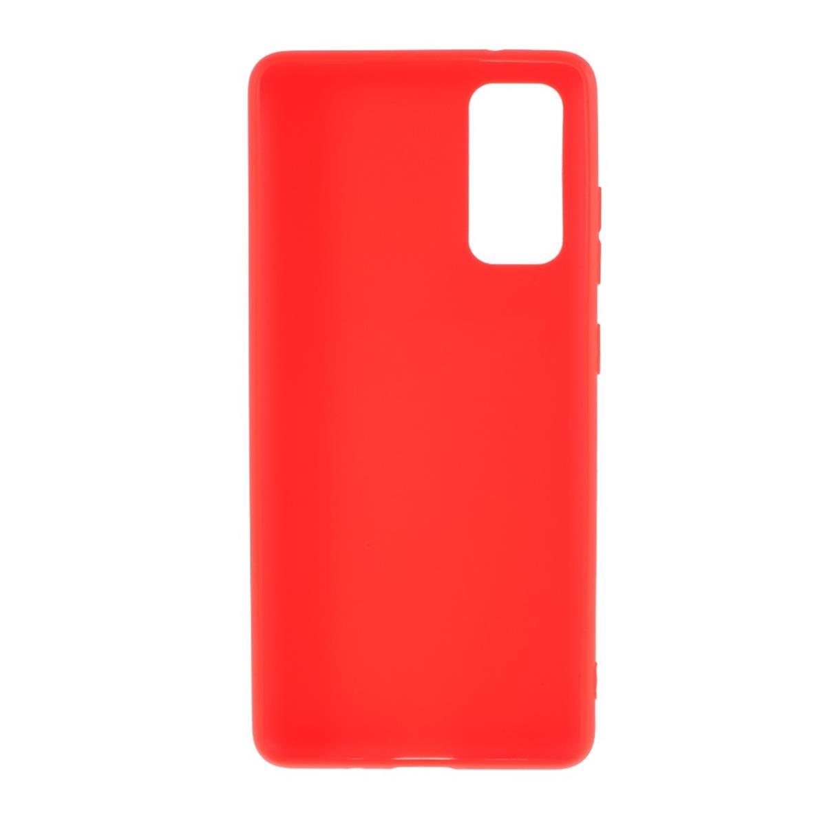 Hülle für Samsung Galaxy S20 FE Handyhülle Silikon Case Cover Schutzhülle Tasche Matt Rot
