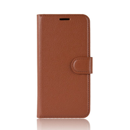 Hülle für Samsung Galaxy A7 (2018) Handyhülle Flip Case Schutzhülle Cover Braun