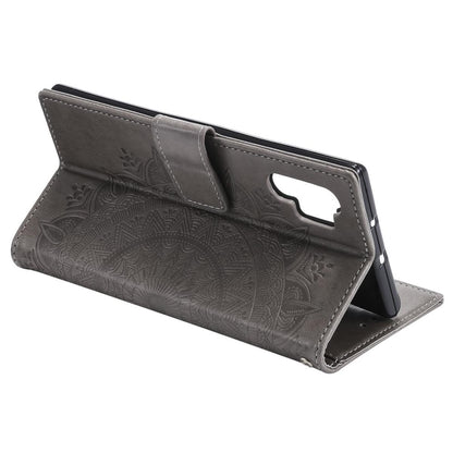 Hülle für Samsung Galaxy A32 4G Handy Tasche Flip Case Cover Etui Mandala Grau