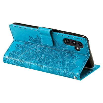 Hülle für Samsung Galaxy A54 5G Handyhülle Flip Case Cover Etui Mandala Blau