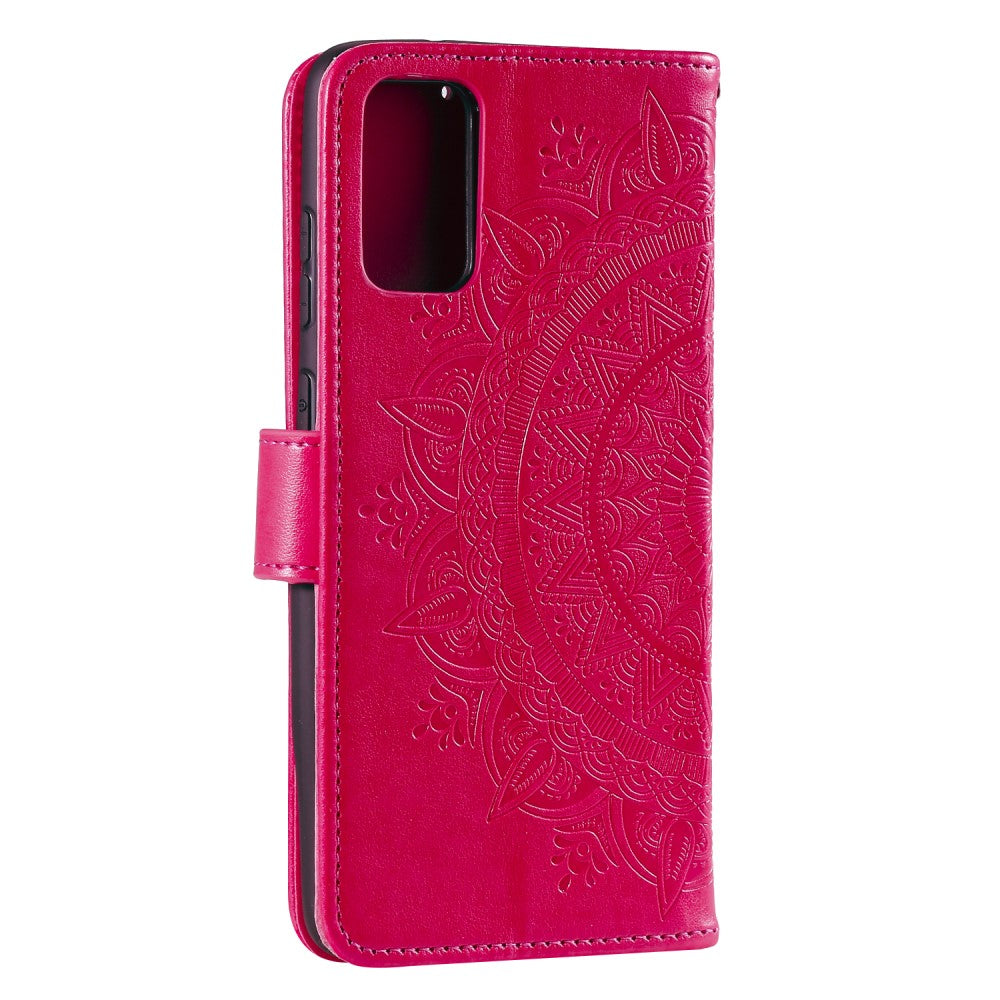 Hülle für Samsung Galaxy A41 Handyhülle Flip Case Cover Tasche Mandala Pink