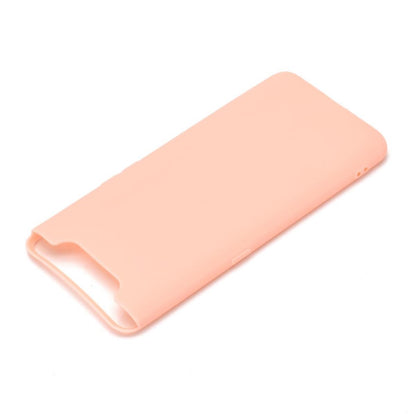 Hülle für Samsung Galaxy A80 Handyhülle Silikon Cover Schutzhülle Tasche Case matt Rosa