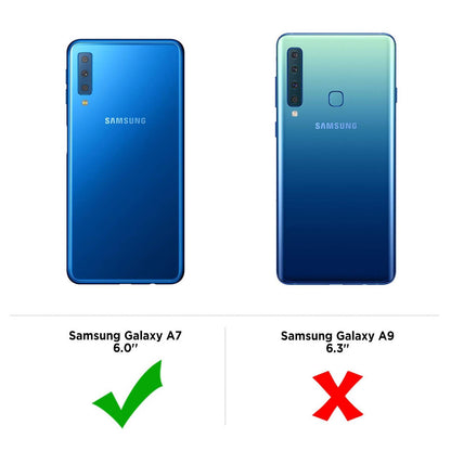 Hülle für Samsung Galaxy A7 (2018) Handyhülle Silikon Case Cover transparent