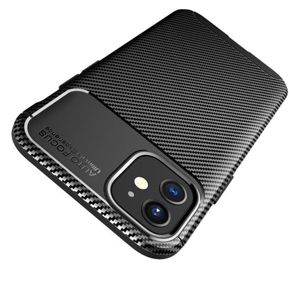 Hülle für Apple iPhone 12 Mini Handyhülle Silikon Case Cover Bumper Carbonfarben