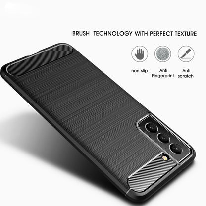 Hülle für Samsung Galaxy S22+ (Plus) Handy Silikon Case Handy Cover Carbonfarben