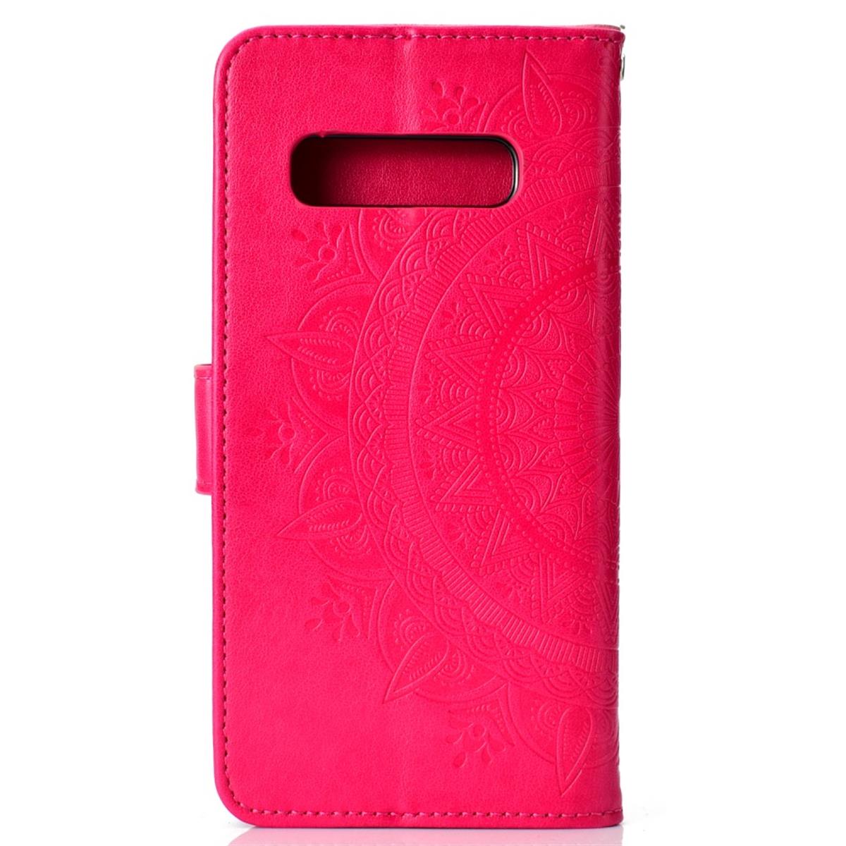 Hülle für Samsung Galaxy S10+ (Plus) Handyhülle Case Schutzhülle Mandala Pink