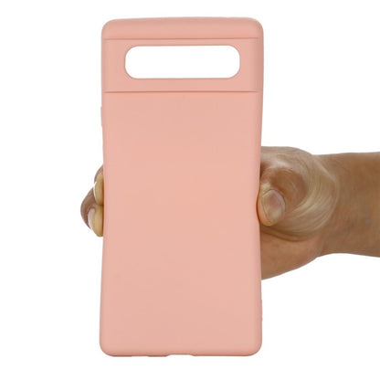 Hülle für Google Pixel 6 Handyhülle Silikon Case Cover Bumper Etui Matt Rosa