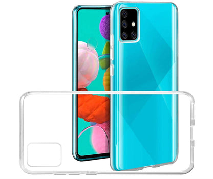 Hülle für Samsung Galaxy A51 Handyhülle Silikon Cover Schutzhülle Case klar