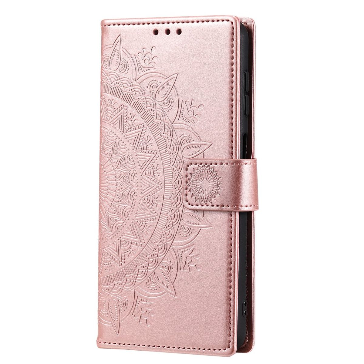Hülle für Samsung Galaxy A34 5G Handyhülle Flip Case Cover Mandala Rosegold