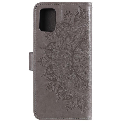Hülle für Samsung Galaxy Note10 Lite Handyhülle Flip Case Schutzhülle Cover Mandala Grau