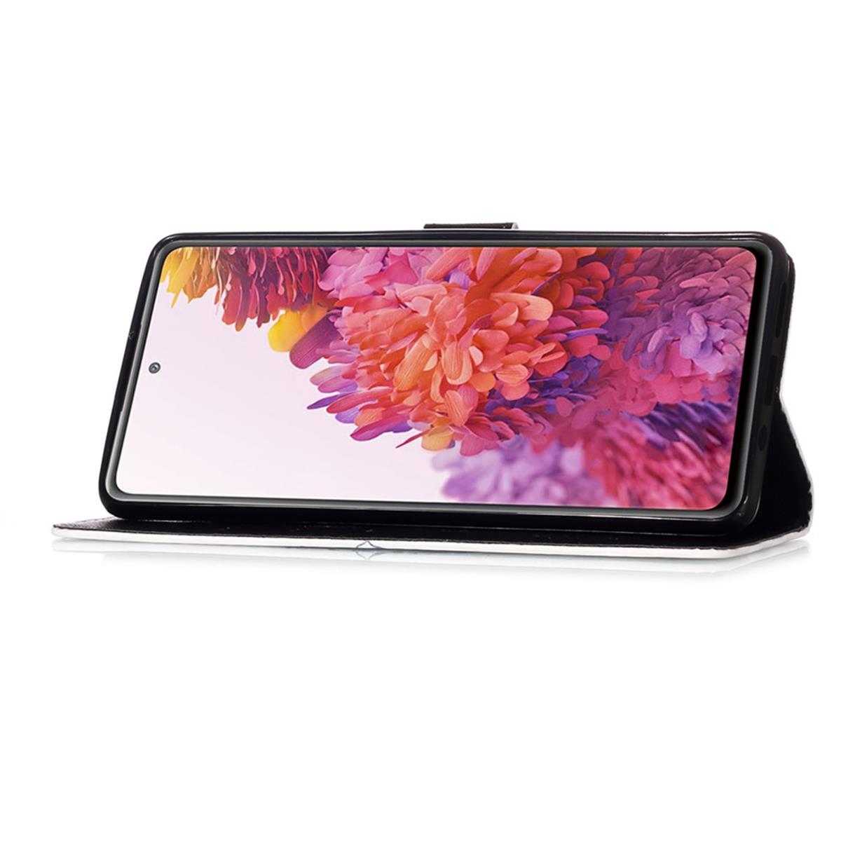Hülle für Samsung Galaxy S20 FE Handyhülle Flip Case Cover Bumper Totenkopf