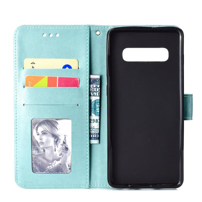 Hülle für Samsung Galaxy S10 Handyhülle Flip Case Cover Handytasche Mandala Mint