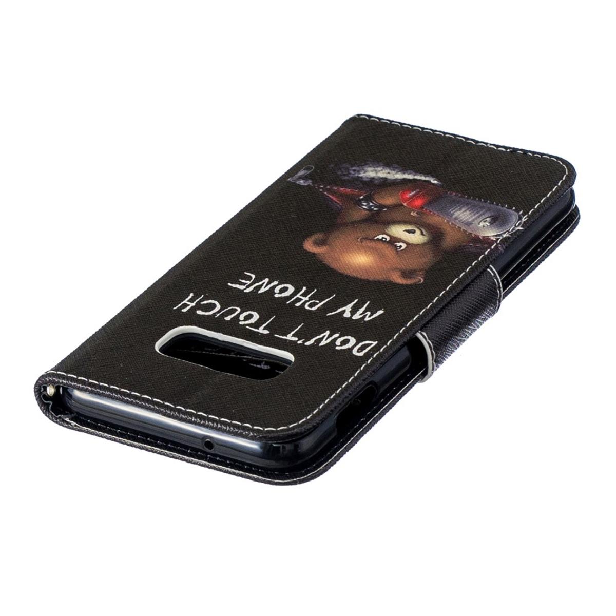 Hülle für Samsung Galaxy S10e Handyhülle Flip Case Schutzhülle Motiv Cover Tasche Bär