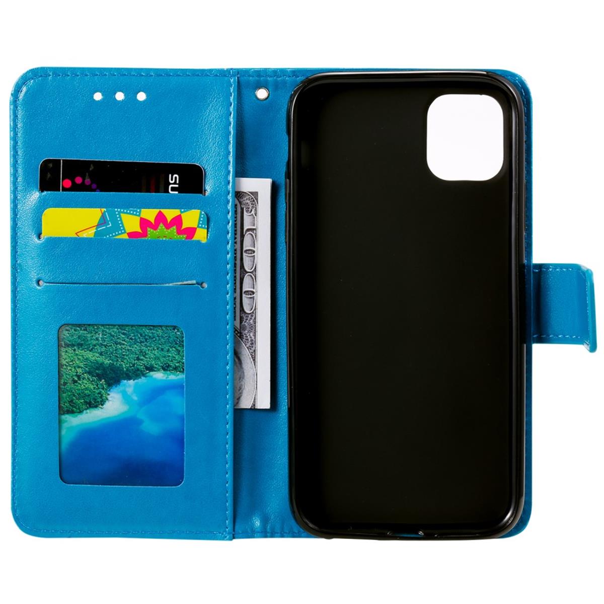 Hülle für Apple iPhone 11 Pro Max [6,5 Zoll] Handyhülle Schutz Tasche Cover Mandala Blau