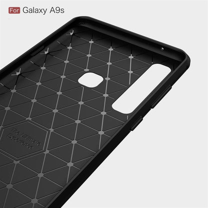 Hülle für Samsung Galaxy A9 (2018) Handyhülle Silikon Case Cover Carbonfarben