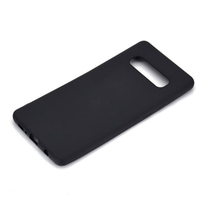 Hülle für Samsung Galaxy S10+ (Plus) Handyhülle Silikon Case Cover Bumper Schwarz