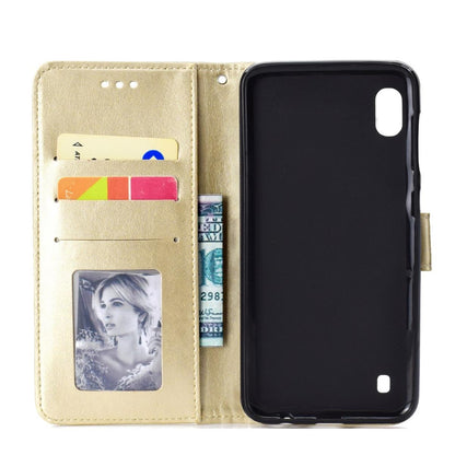 Hülle für Samsung Galaxy A10 Handyhülle Schutz Tasche Flip Case Etui Cover Mandala Gold